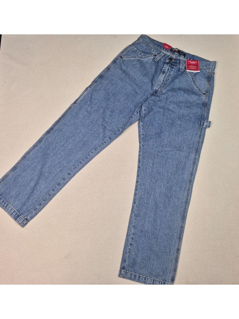 Levi's Strauss Signature Men's Carpenter Pants Blue Denim Jeans Sz 32/32 NWT